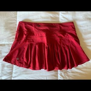 Lululemon Ruffle Skirt Red